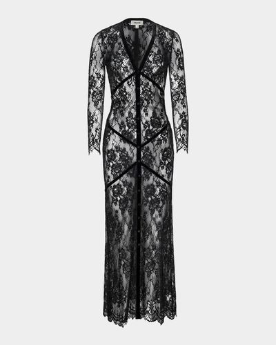 L & apos;AGENCE Poesy Lace Maxi Dress