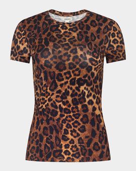 L & apos;AGENCE Ressi Leopard-Print T-Shirt