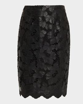L & apos;AGENCE Royal Vegan Leather Pencil Skirt