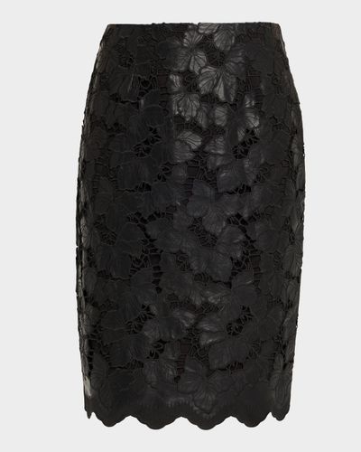 L & apos;AGENCE Royal Vegan Leather Pencil Skirt