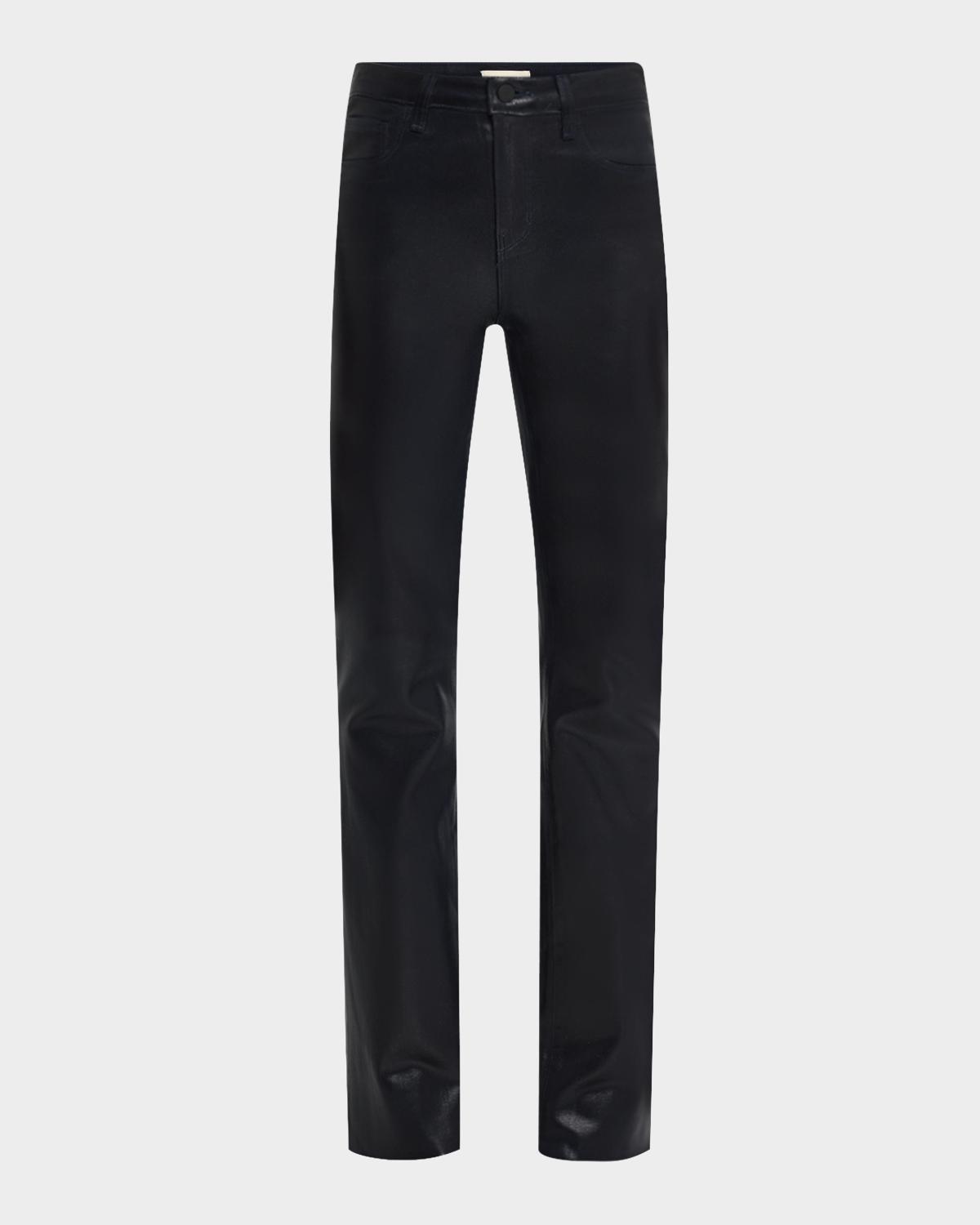 L & apos;AGENCE Ruth High-Rise Coated Straight Jeans