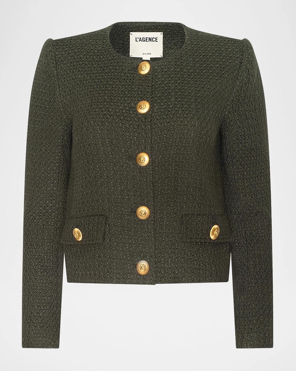 L & apos;AGENCE Zell Collarless Jacket