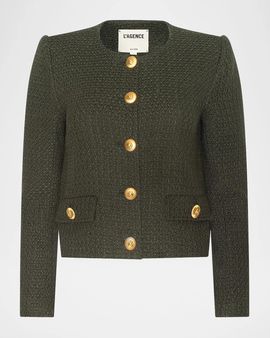 L & apos;AGENCE Zell Collarless Jacket