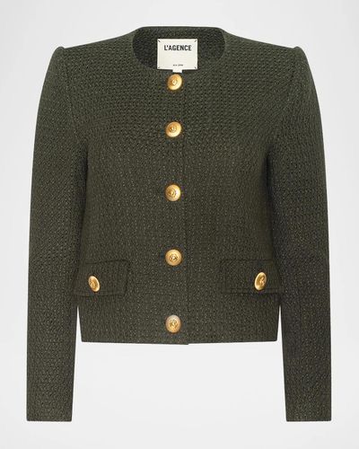 L & apos;AGENCE Zell Collarless Jacket
