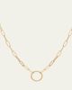 L. Klein 18K Gold Paperclip Chain Necklace - 1