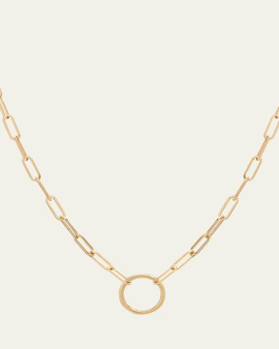 L. Klein 18K Gold Paperclip Chain Necklace