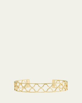 L. Klein Giulia 18K Yellow Gold Cuff Bracelet