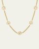 L. Klein Prisma 18K Yellow Gold Ball Chain Necklace, 16-18"L - 1