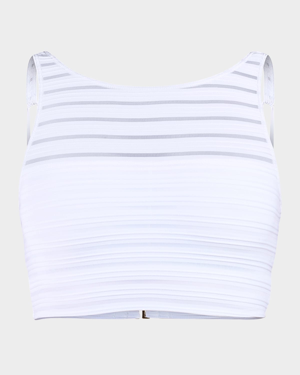 La Blanca Fluid Lines High-Neck Midline Bikini Top