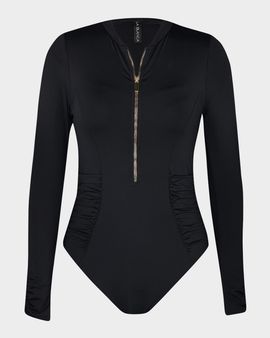 La Blanca Island Goddess Shirred Rashguard Paddlesuit