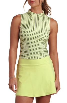 La Blanca La Blanca Checkpoint Sleeveless Half Zip Golf Top