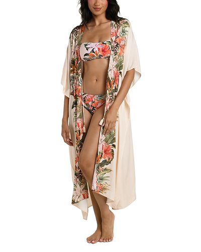 La Blanca La Blanca Courtyard Palms Kimono Swim Cover-Up