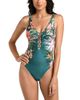 La Blanca La Blanca Courtyard Palms Plunge One Piece Swimsuit - 1