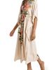 La Blanca La Blanca Courtyard Palms Tie Waist Kimono Cover-Up - 3