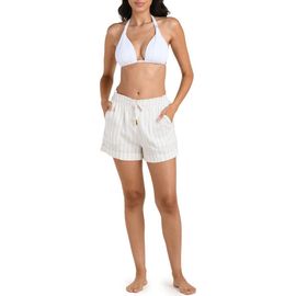 La Blanca La Blanca Delphine Coast Linen Blend Cover-Up Shorts