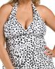 La Blanca La Blanca Dot and Dune Ruched Halter Tankini Top - 1