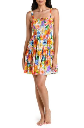 La Blanca La Blanca Flora de Fruta Cover-Up Minidress