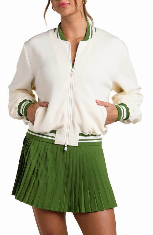 La Blanca La Blanca Palm Embroidered Bomber Jacket