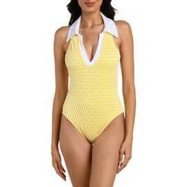 La Blanca La Blanca Prep V-Neck One-Piece Swimsuit