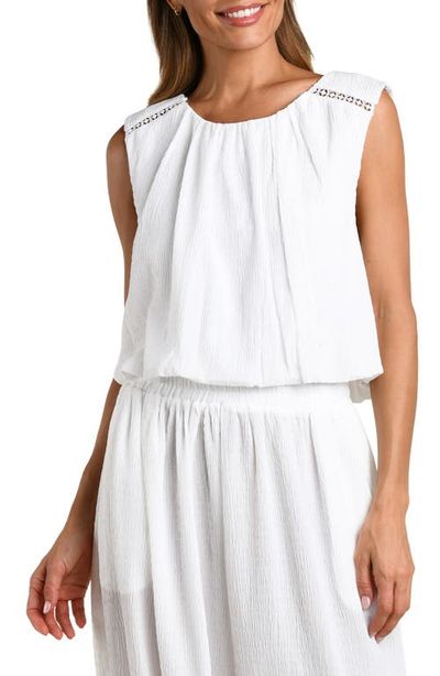 La Blanca La Blanca Puckered Up Sleeveless Cover-Up Top