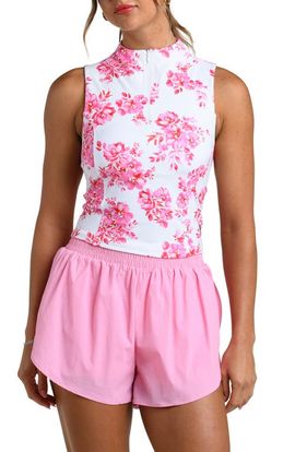 La Blanca La Blanca Rose Rally Sleeveless Half Zip Top