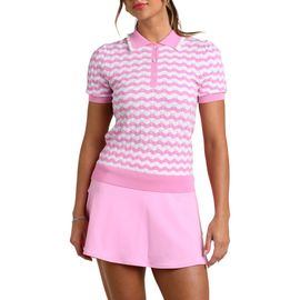 La Blanca La Blanca Wavy Pointelle Polo