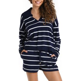 La Blanca La Blanca Yacht Stripe Cover-Up Top