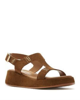 La Canadienne La Canadienne Women's Antoni Suede Wedge Sandals