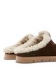 La Canadienne La Canadienne Women's Echo Suede & Shearling Mules - 4