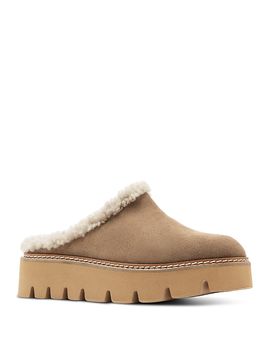 La Canadienne La Canadienne Women's Era Suede & Shearling Mules