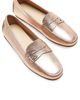 La Canadienne Women's Pilar Metallic Leather Loafers - 3