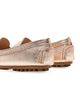 La Canadienne Women's Pilar Metallic Leather Loafers - 4