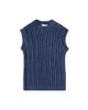 La Coqueta La Coqueta Alvaro cable-knit virgin wool sweater vest - 1