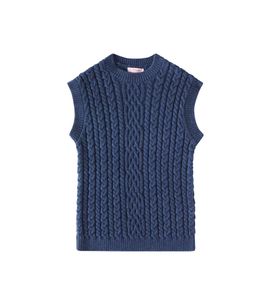 La Coqueta La Coqueta Alvaro cable-knit virgin wool sweater vest