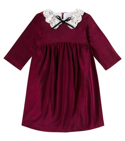 La Coqueta La Coqueta Antonella cotton velvet dress