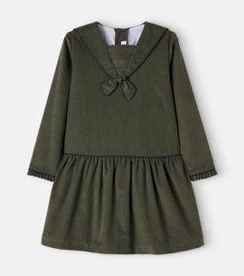 La Coqueta La Coqueta Aranda polka-dot cotton corduroy dress