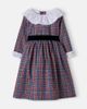 La Coqueta La Coqueta Aurelia bow-detail plaid cotton dress - 1
