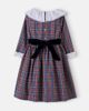 La Coqueta La Coqueta Aurelia bow-detail plaid cotton dress - 2