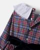 La Coqueta La Coqueta Aurelia bow-detail plaid cotton dress - 3