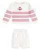 La Coqueta La Coqueta Baby Ancla cotton sweater and shorts set - 1