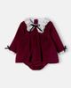 La Coqueta La Coqueta Baby Antonella cotton velvet dress and bloomers set - 1