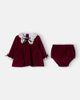 La Coqueta La Coqueta Baby Antonella cotton velvet dress and bloomers set - 4