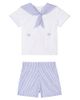 La Coqueta La Coqueta Baby Antonio cotton T-shirt and shorts set - 1