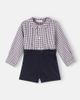 La Coqueta La Coqueta Baby Arlo checked cotton shirt and shorts set - 2