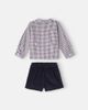 La Coqueta La Coqueta Baby Arlo checked cotton shirt and shorts set - 4