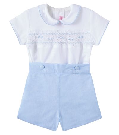 La Coqueta La Coqueta Baby Carlina embroidered top and shorts set