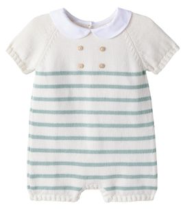 La Coqueta La Coqueta Baby Clavel striped cotton onesie