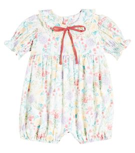 La Coqueta La Coqueta Baby Eloisa printed cotton playsuit
