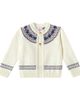 La Coqueta La Coqueta Baby Fair Isle wool-blend cardigan - 1
