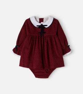 La Coqueta La Coqueta Baby Granada corduroy dress and bloomers set